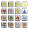 Clicker-emojis Naam clicker sleutelhanger