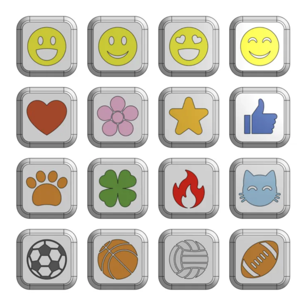 Clicker-emojis Naam clicker sleutelhanger