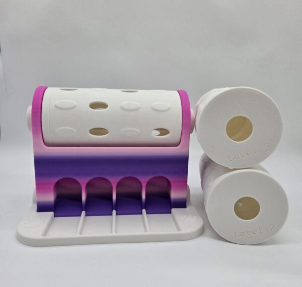 000006 PRE MADE: PawSpin Treat Roller roze/paars/wit