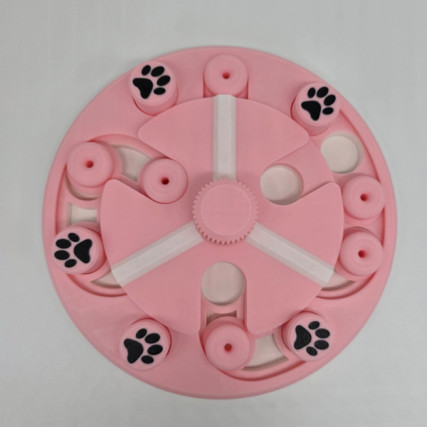 PRE MADE: Puzzel Carrousel roze/wit