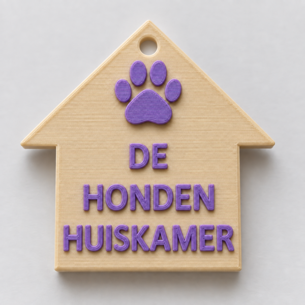 De honden huiskamer tag