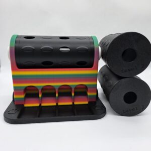b70f5b64-2ae4-44f3-b79d-ee3914a34d92 PRE MADE: Paw Spin regenboog/zwart