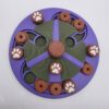PRE MADE: Puzzel Carrousel 'Audi' legergroen/paars/bruin