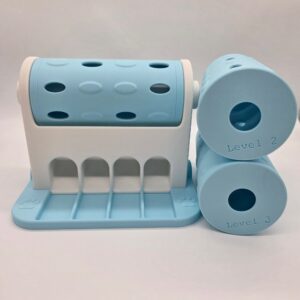 PRE MADE: Paw Spin babyblauw/wit